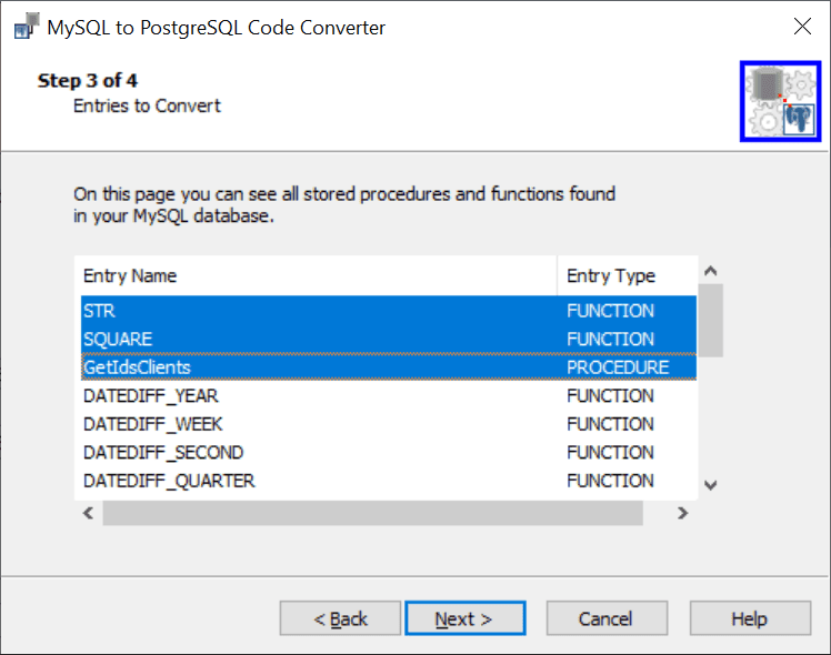 image du produit MySQL to PostgreSQL Code Converter