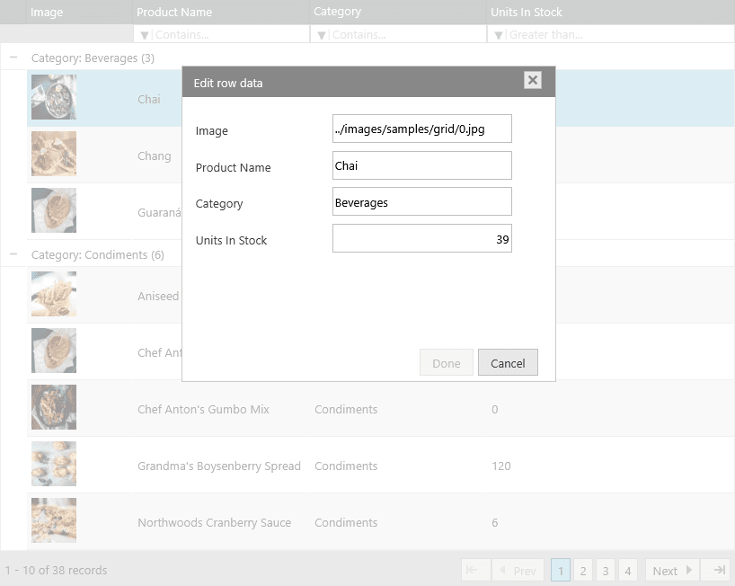 Infragistics Ultimate UI for jQuery Data Editors product image