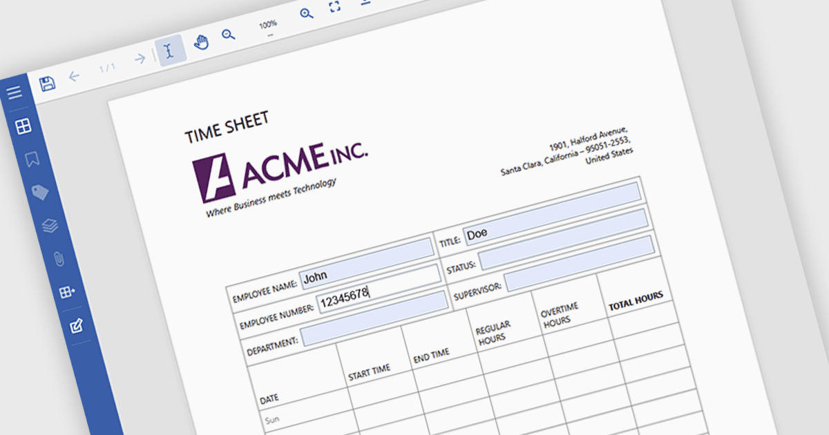 Fill Out PDF Forms Directly in the Viewer