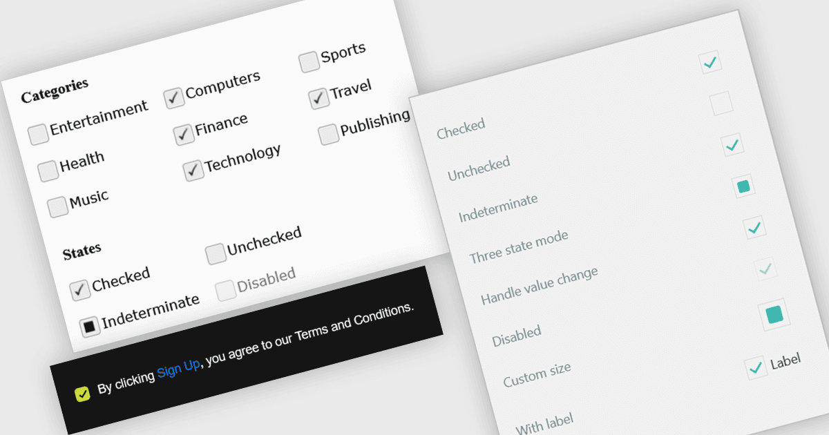Use Check Boxes for Clear Boolean Input