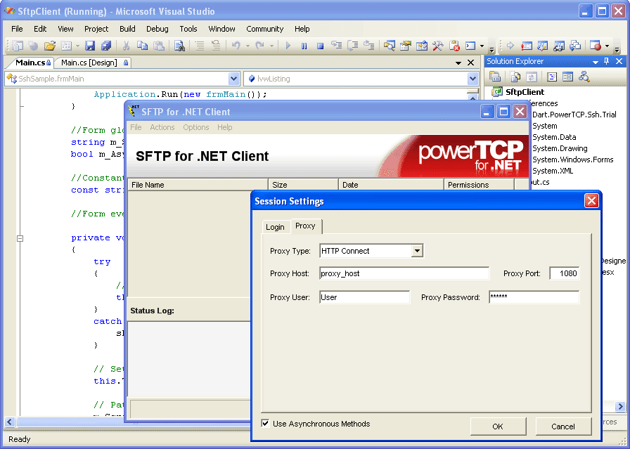 PowerTCP SSH and SFTP for .NET includes encryption/decryption using Triple DES and AES.