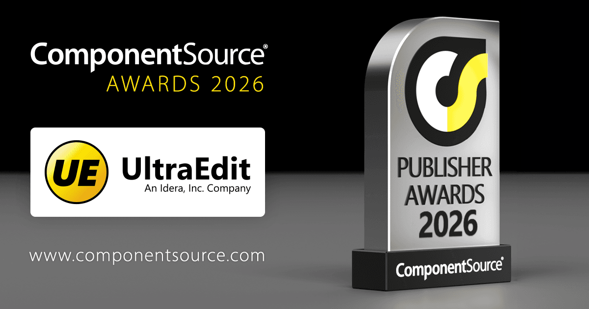 UltraEdit Wins ComponentSource Award