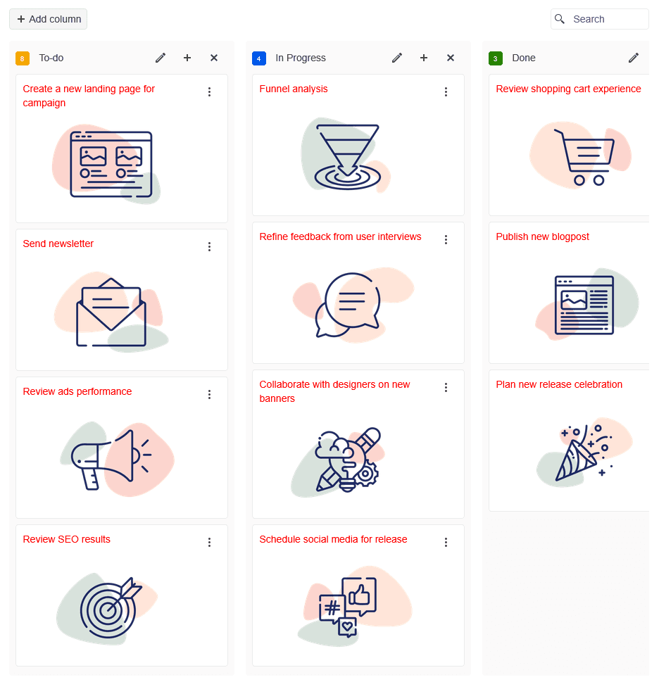 Telerik UI for ASP.NET Core TaskBoard product image