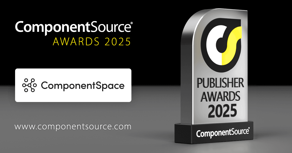ComponentSpace 榮獲 ComponentSource 大獎