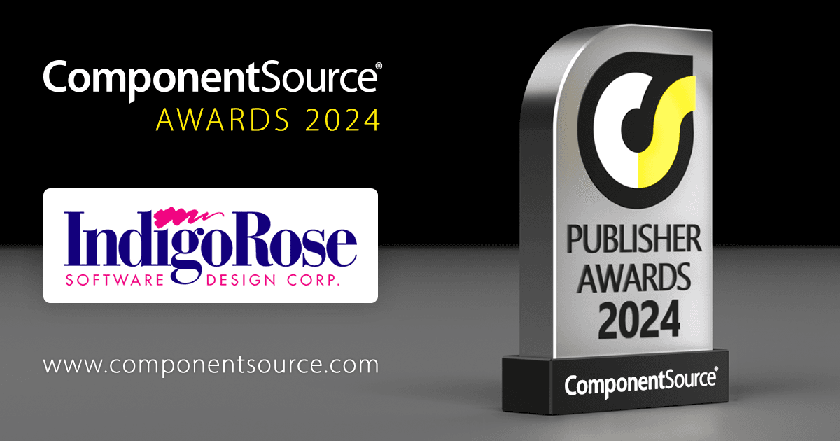 Indigo Rose Wins ComponentSource Award
