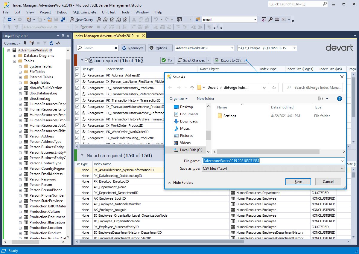 dbForge Index Manager product image