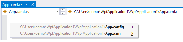Open the file that is most related to the active document. In C/C++, Alt+O typically opens a corresponding header or source file. Alt+O opens a menu when more than one destination is possible.