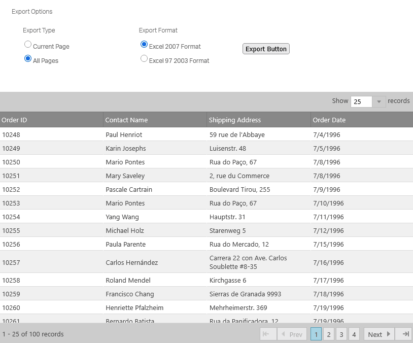 imagem do produto Infragistics Ultimate UI for ASP.NET MVC Excel Exporter