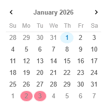 jQWidgets React Calendar product image