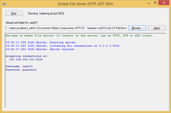 Rebex File Server released