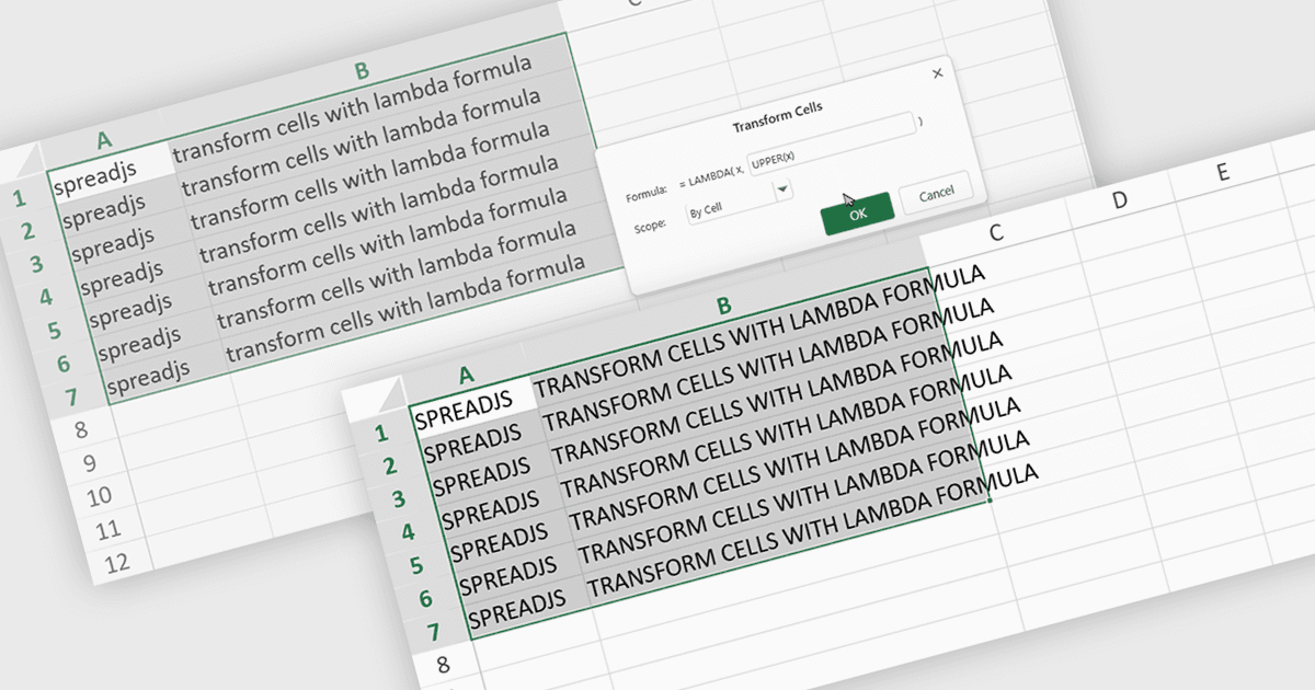 Apply LAMBDA Functions Directly to Cell Selections