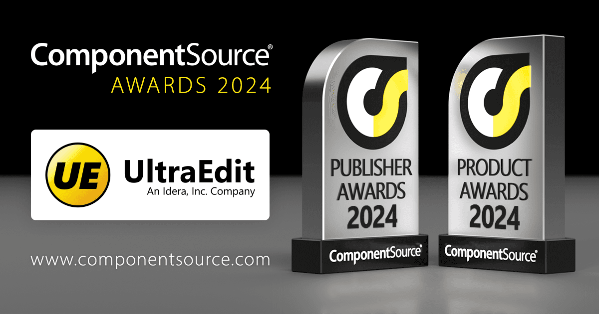 UltraEdit Wins Two ComponentSource Awards