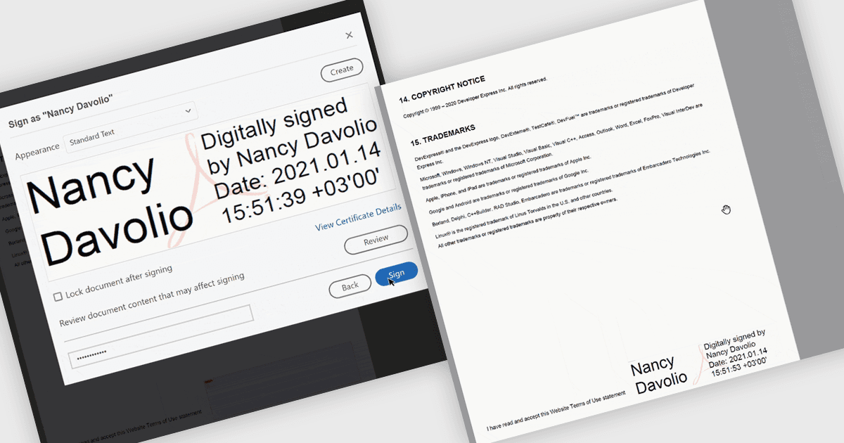 Add Clear Signatures to Your PDF Reports