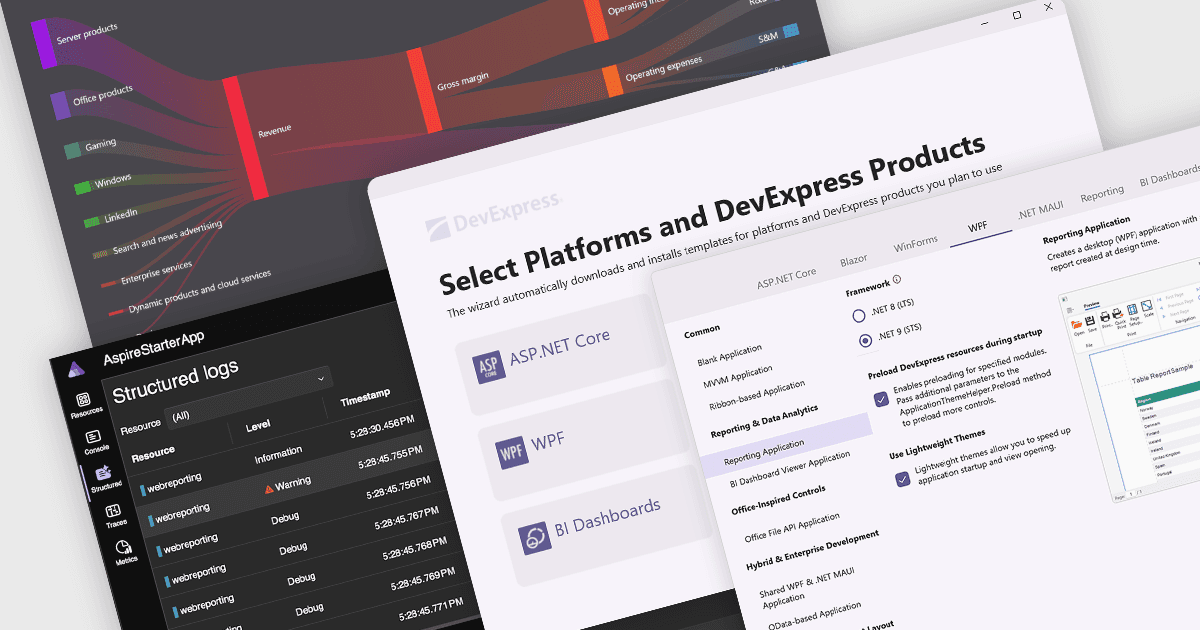 Build .NET 9 Applications Faster with DevExpress