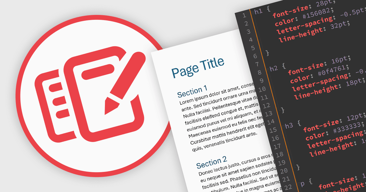Preserve Built-in and User-Defined Styles as CSS