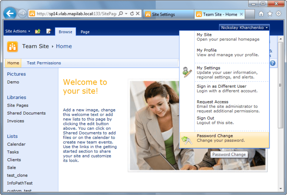 HarePoint ​Password Change SharePoint released