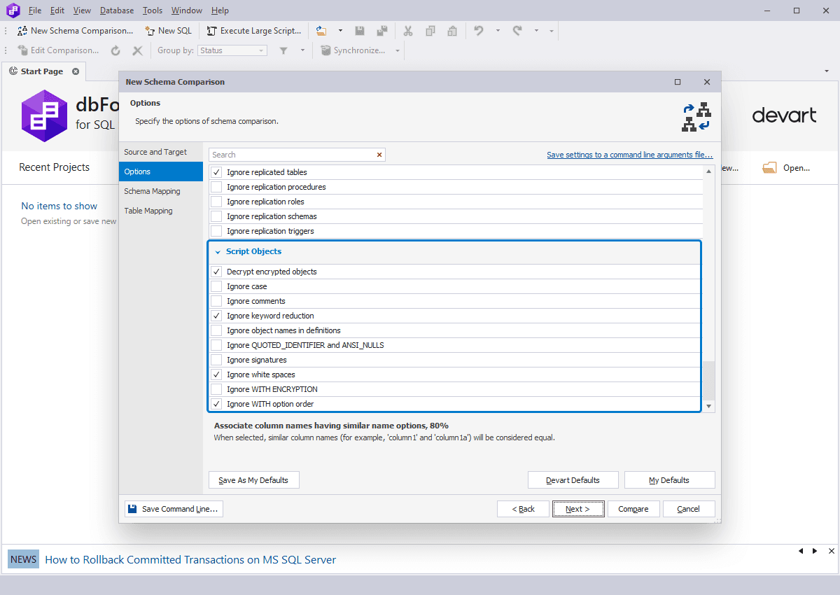dbForge Schema Compare Produktbild