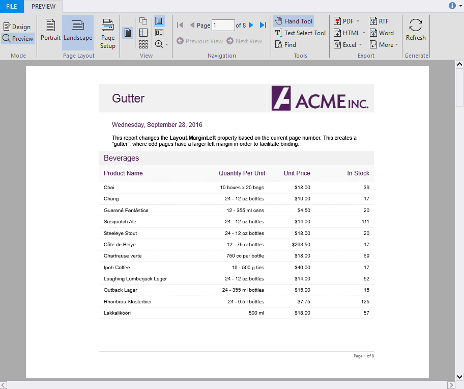 ComponentOne Blazor FlexReport product image ComponentOne Blazor FlexReport product image