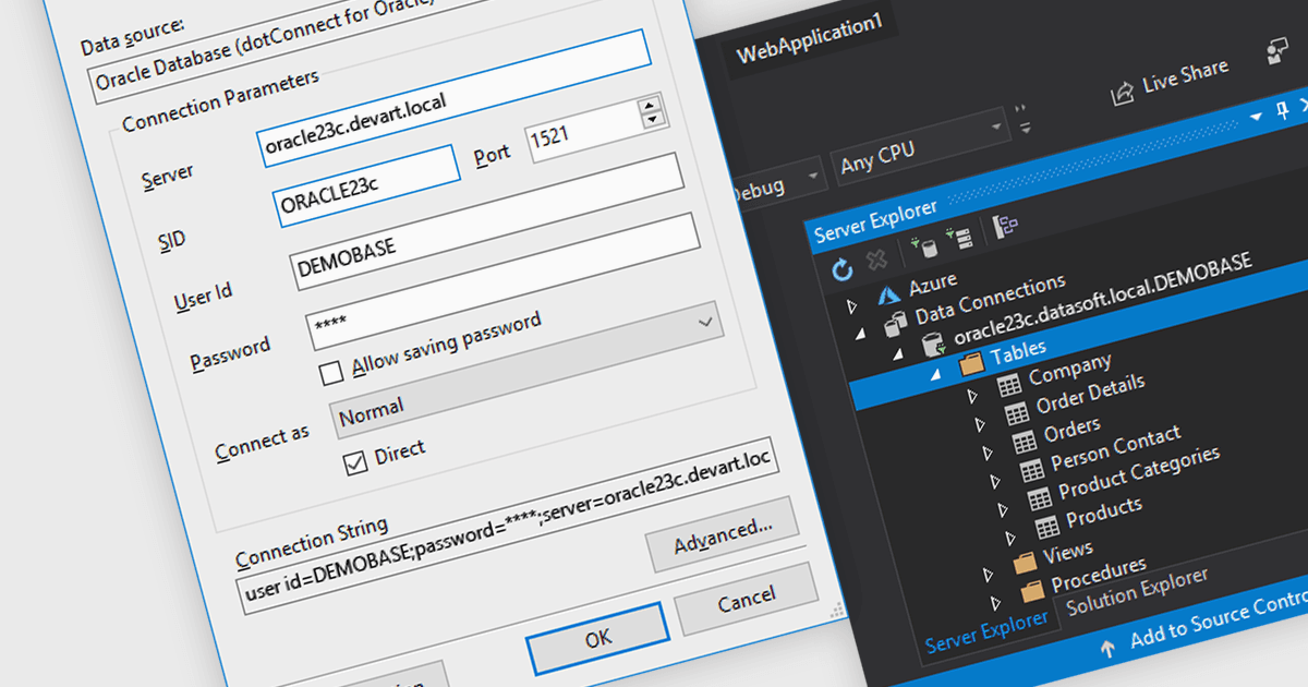 Connect .NET Apps to Oracle Database 23c