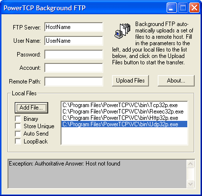 Stream multiple files over a network.