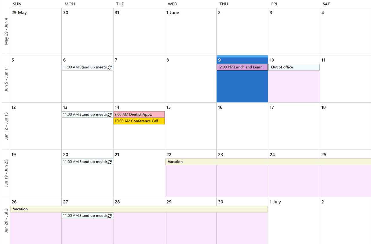 ComponentOne WPF Calendar product image