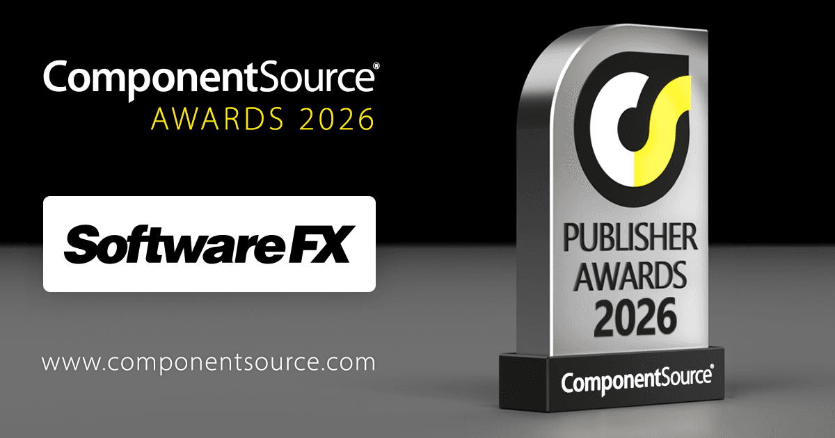 Software FX Wins ComponentSource Award