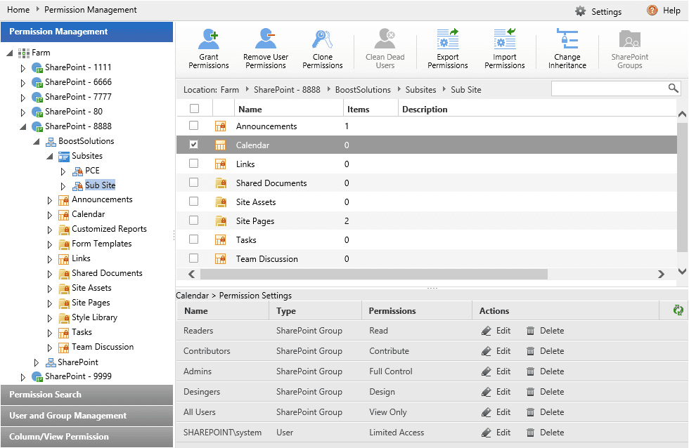 SharePoint Permission Manager 제품 이미지