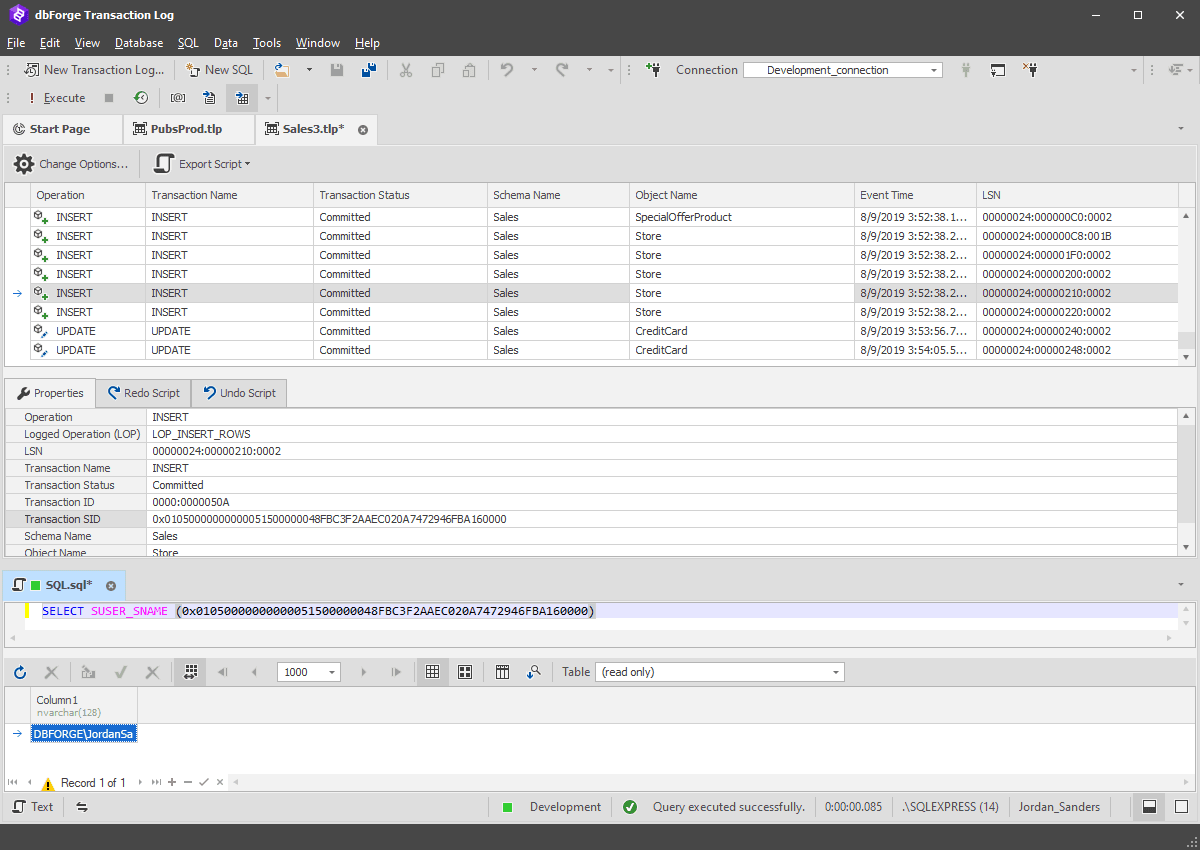 dbForge Transaction Log product image