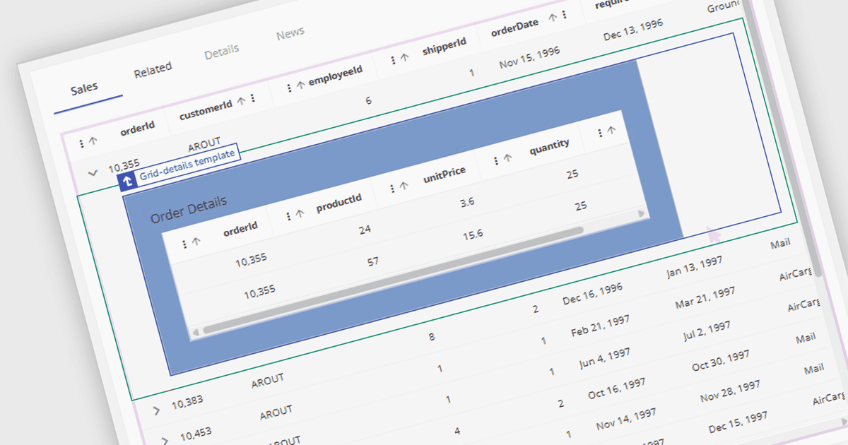 Reveal Row Details with Expandable Grid Views