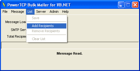 You can create a bulk mailing applocation.