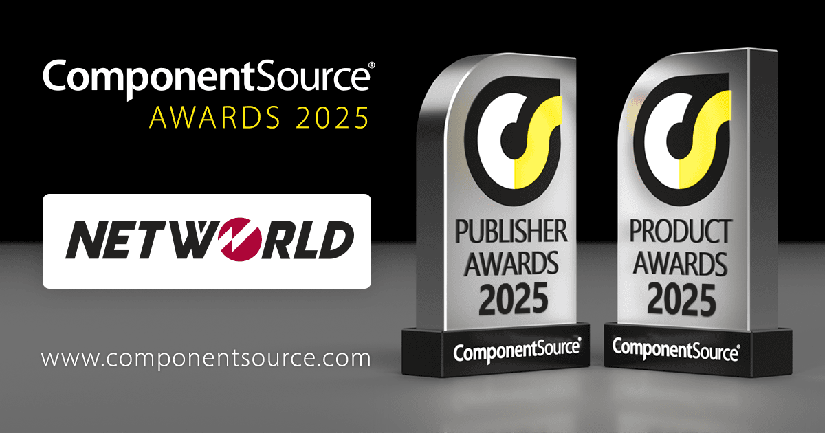 NetWorld Wins Three ComponentSource Awards