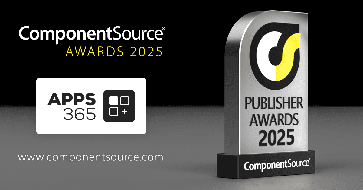 APPS 365 Remporte le Prix ComponentSource