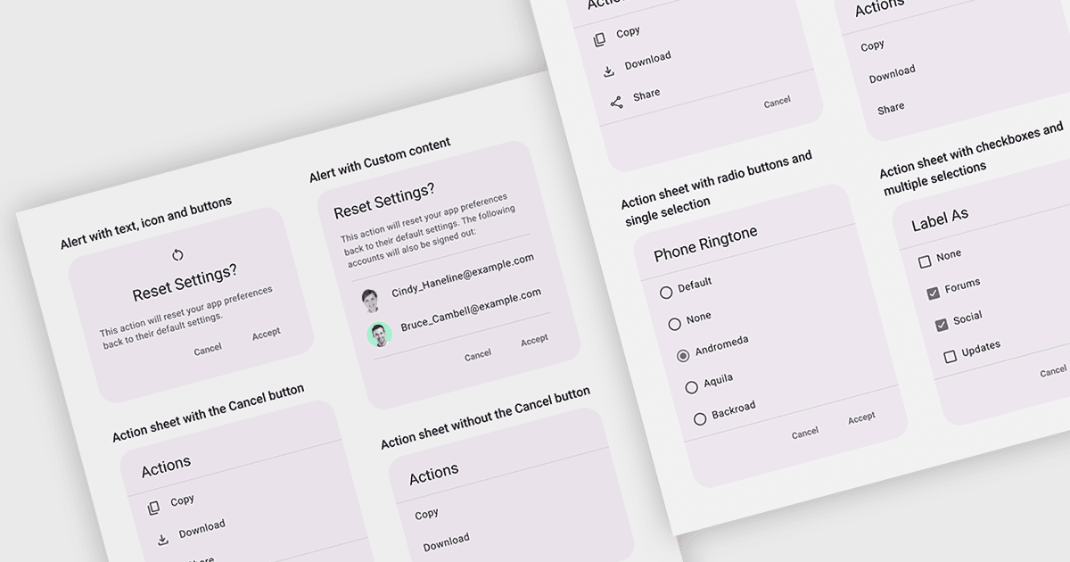 Aprimore a interação do usuário com diálogos em popup