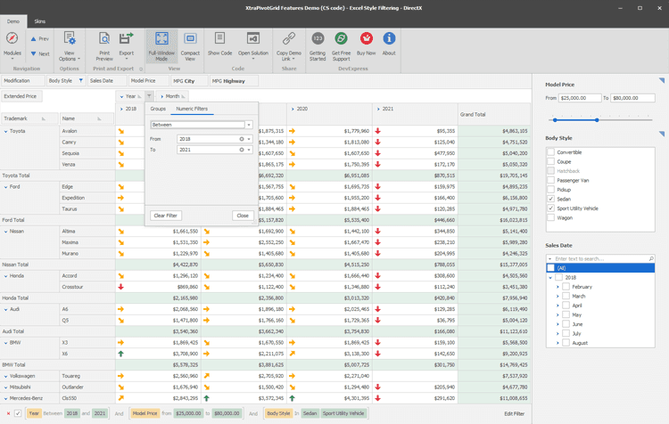 image du produit DevExpress WinForms Pivot Grid