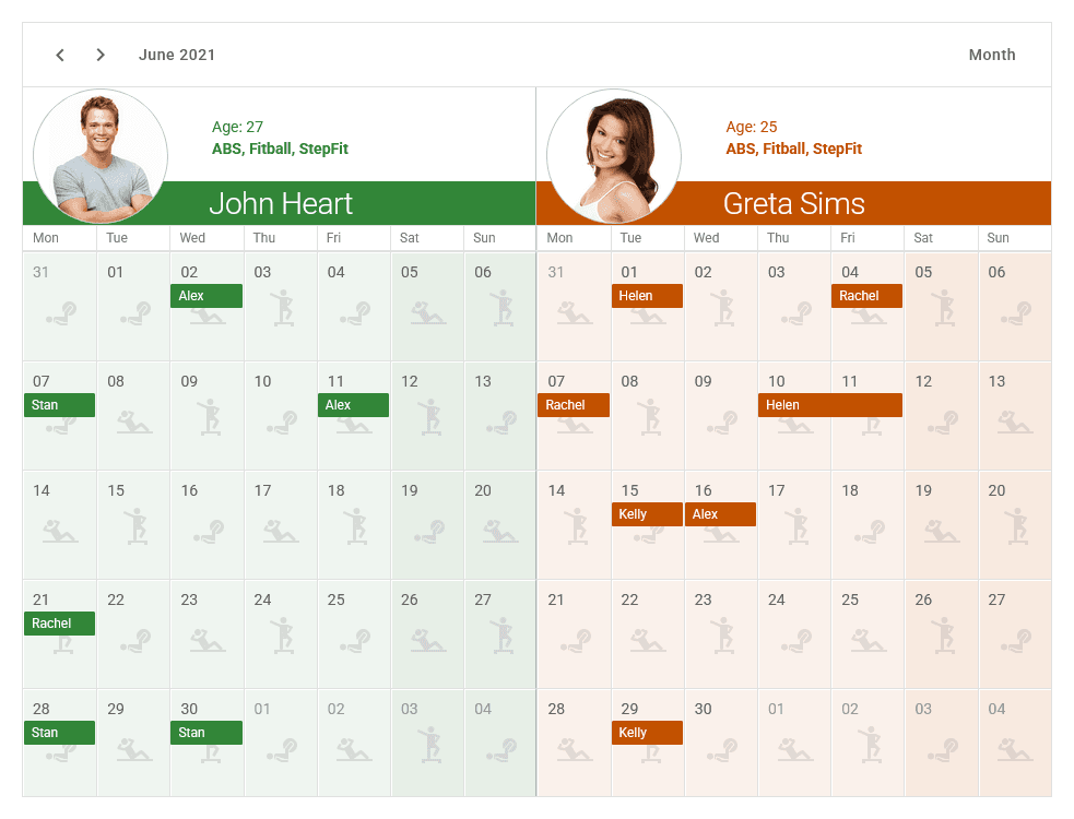 DevExpress ASP.NET Core Scheduler product image