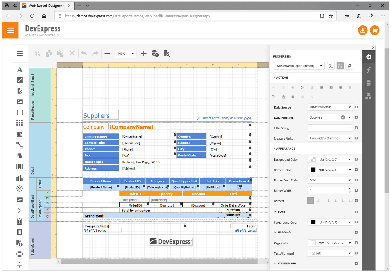 DevExpress Reporting Produktbild
