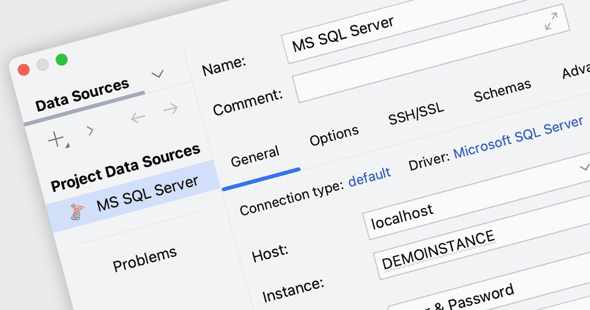 Connect to MS SQL Server Databases from Your IDE