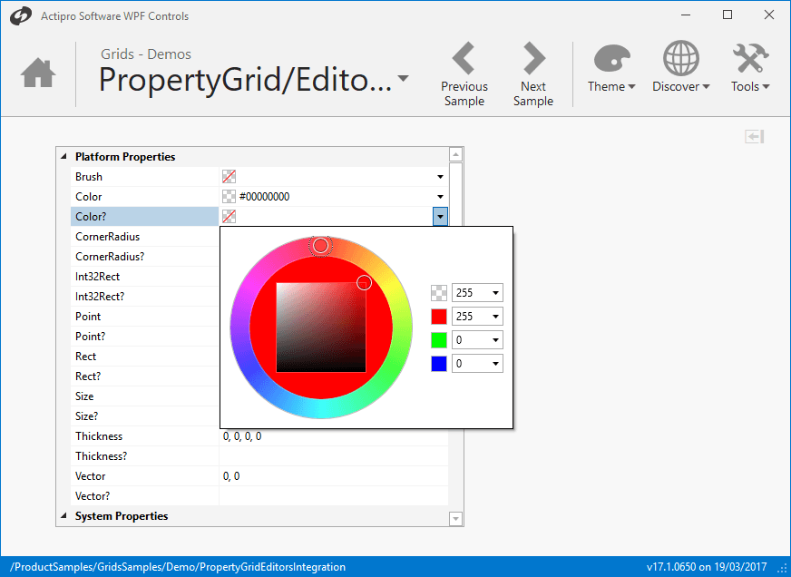 image du produit Actipro Grids for WPF