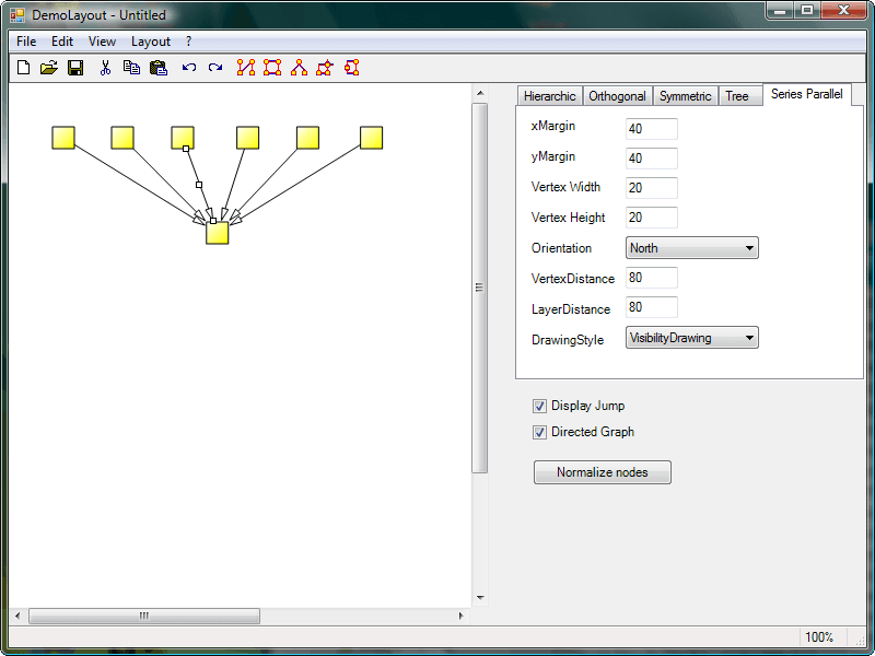 Lassalle layout components enable to extend the functionality of AddFlow.NET by allowing you to automatically display graphs or flow charts following aesthetic  rules.