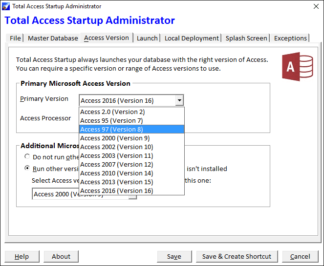 Easily deploy and maintain Access applications.