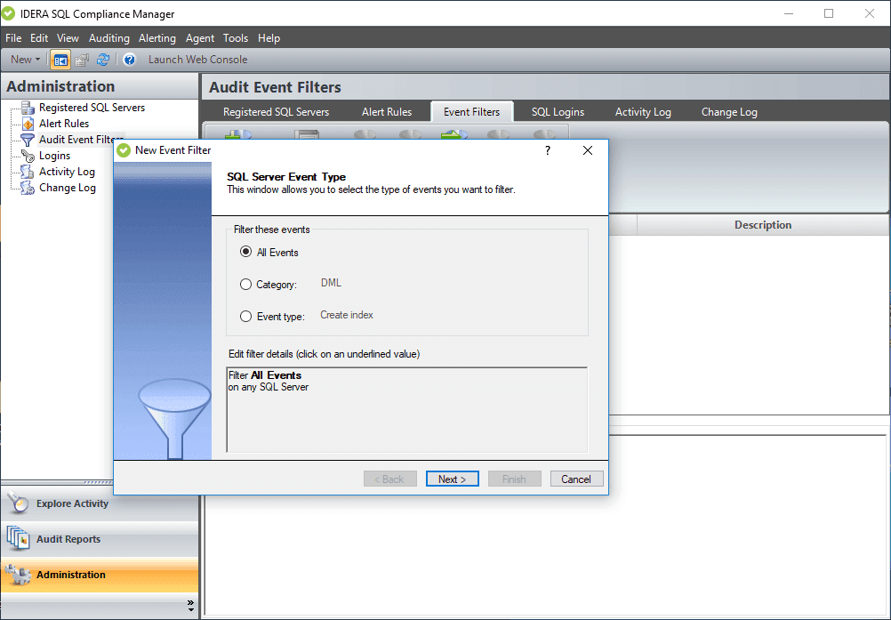 Monitor, audit and alert on SQL user activity and data changes.