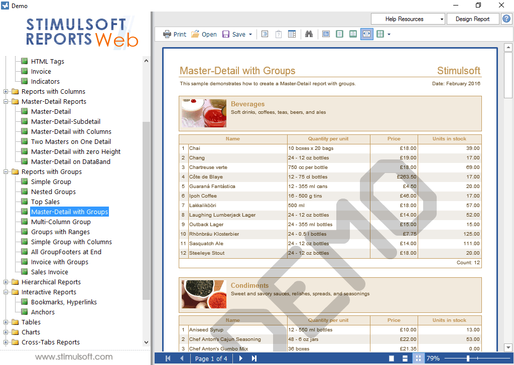 imagem do produto Stimulsoft Reports.WEB