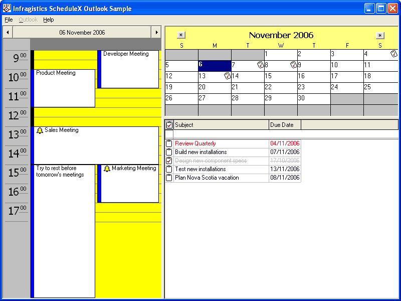 Use ScheduleX to create Outlook-like applications. With calendar, schedules and task functionality.