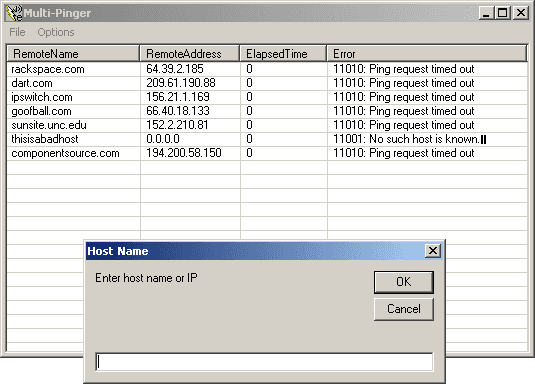 Easily manage and ping multiple hosts.
