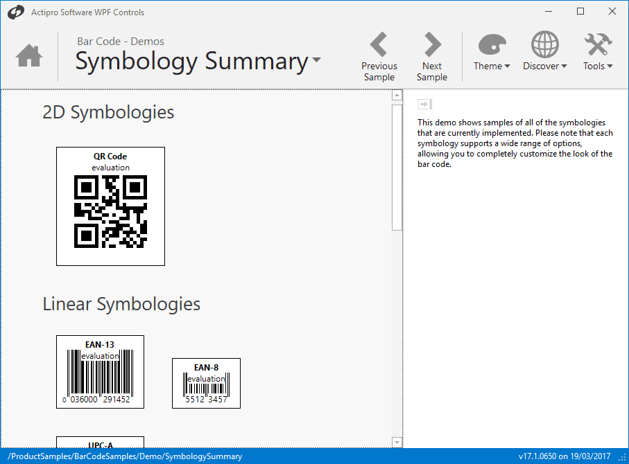 An easy-to-use vector-based barcode generation suite written in WPF.