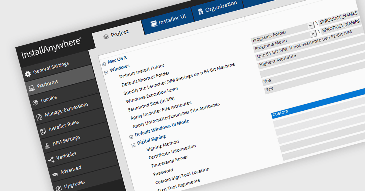 Customize Digital Signing for Windows Installers