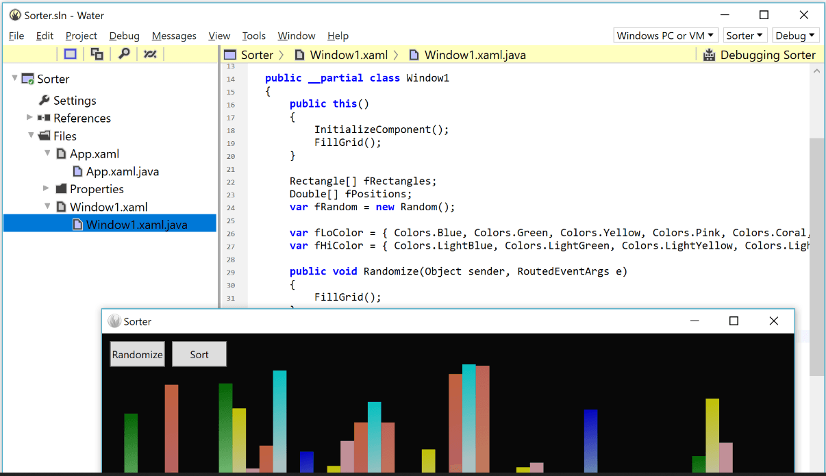 Use your existing knowledge of the Java programming language to write code for .NET, iOS, macOS, JVM and Android.