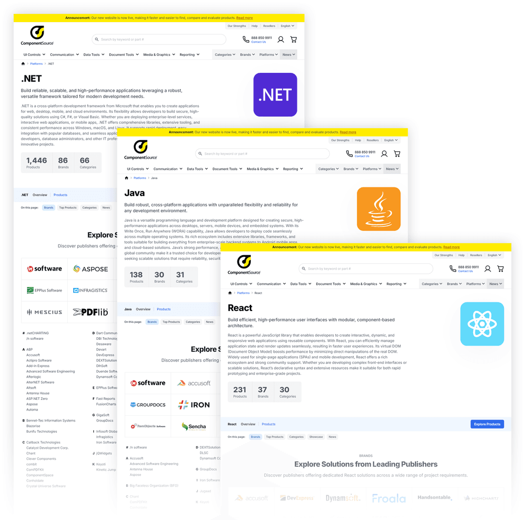 Platform Pages