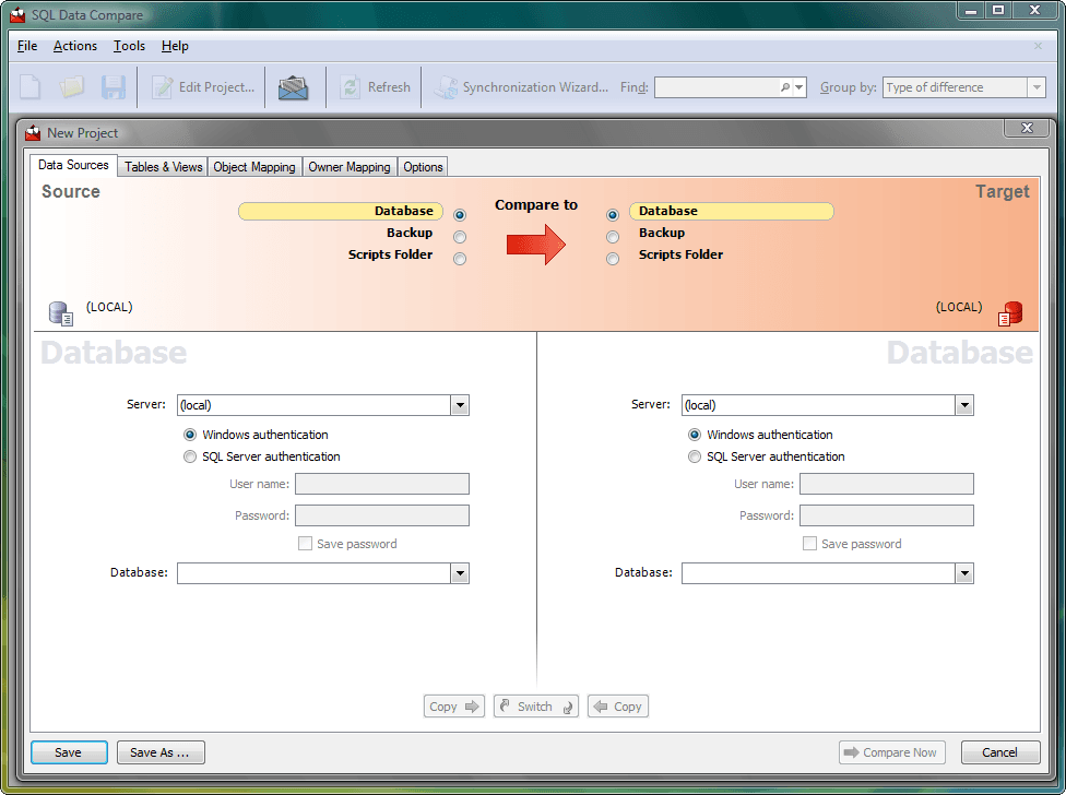 Compare and synchronize data.