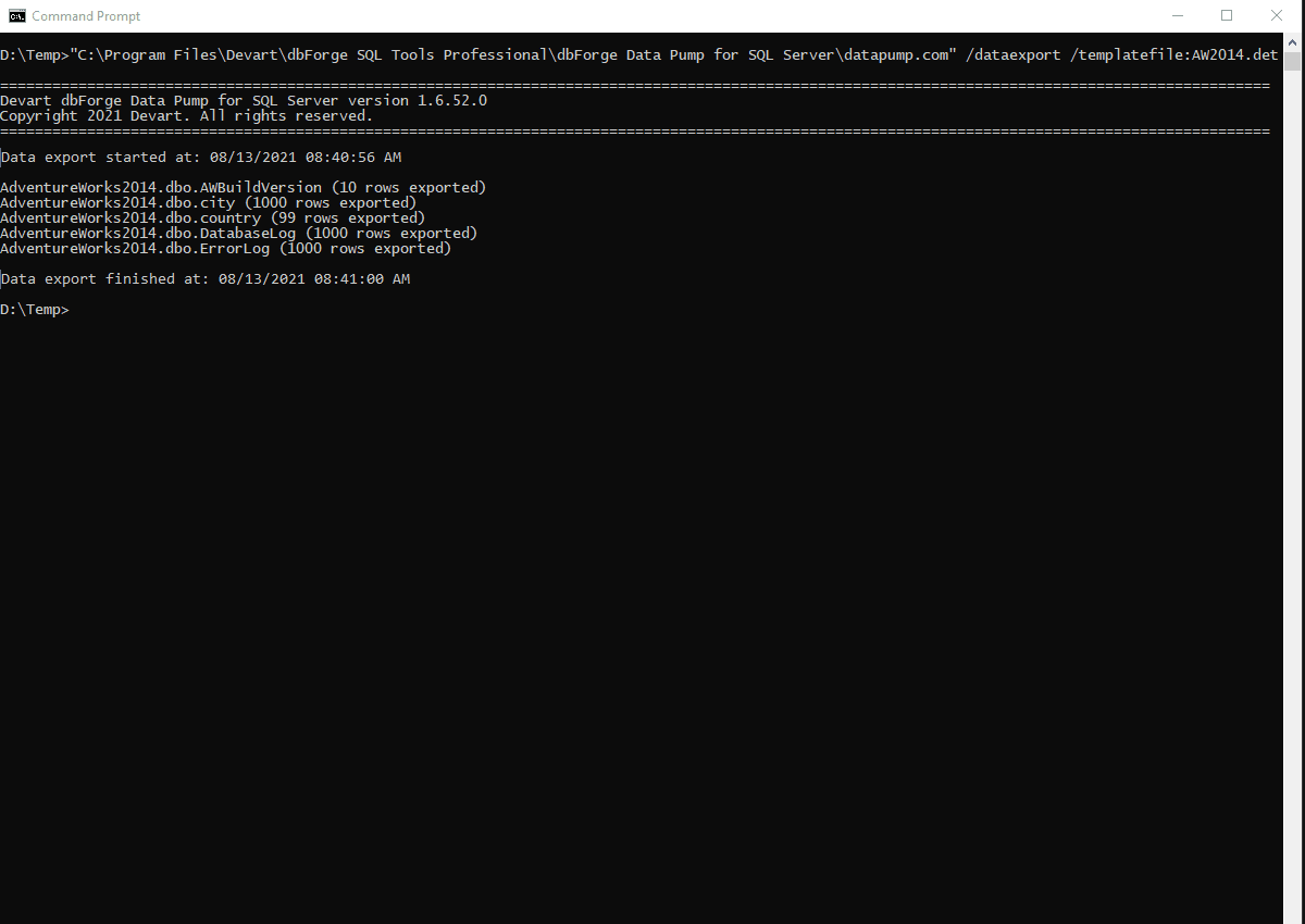 imagen del producto dbForge Data Pump